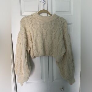 altard state cream cropped sweater